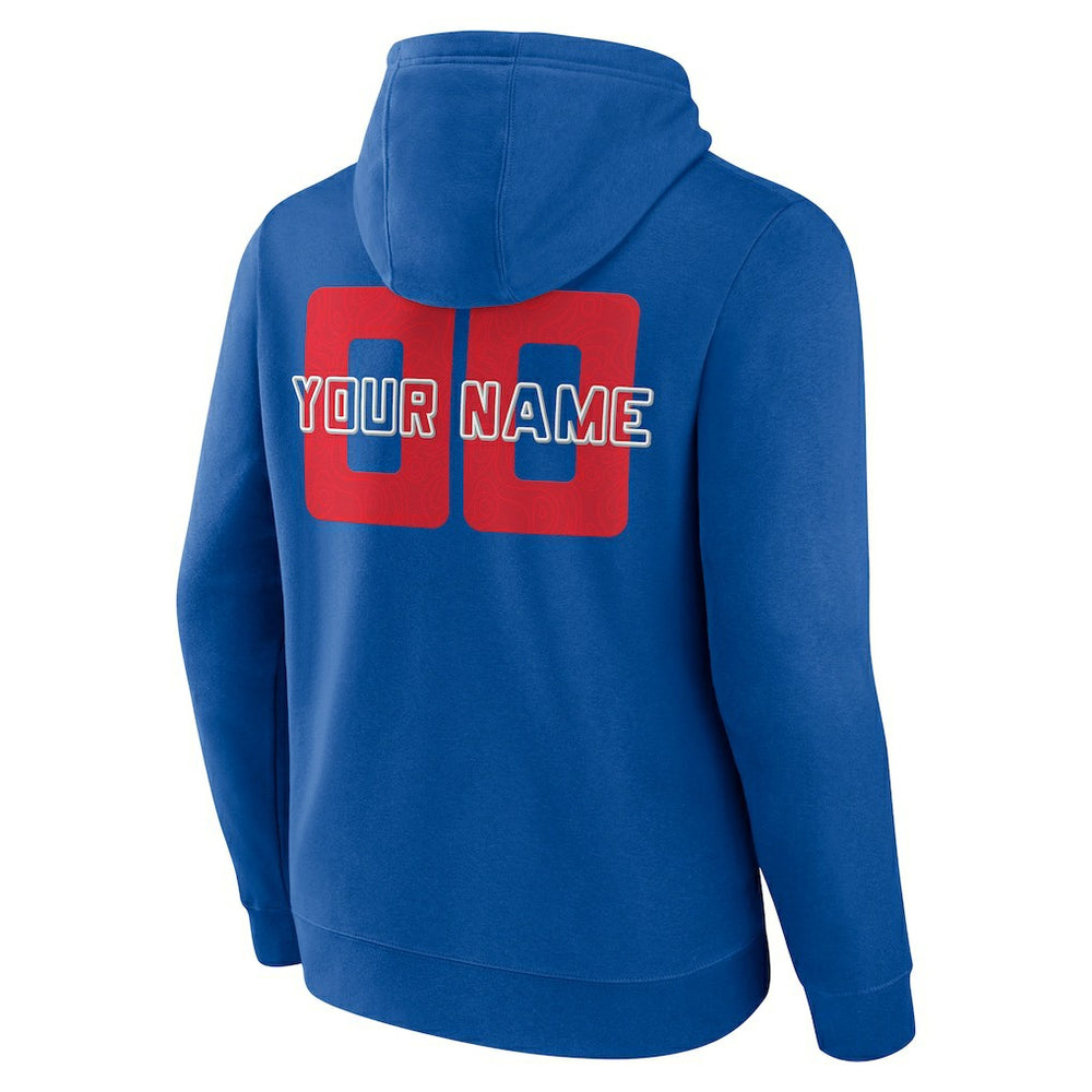 Philadelphia 76ers Stellar Personalized Name & Number Pullover Hoodie Royal