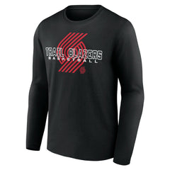 Portland Trail Blazers Stellar Personalized Name & Number Long Sleeve T-Shirt Black