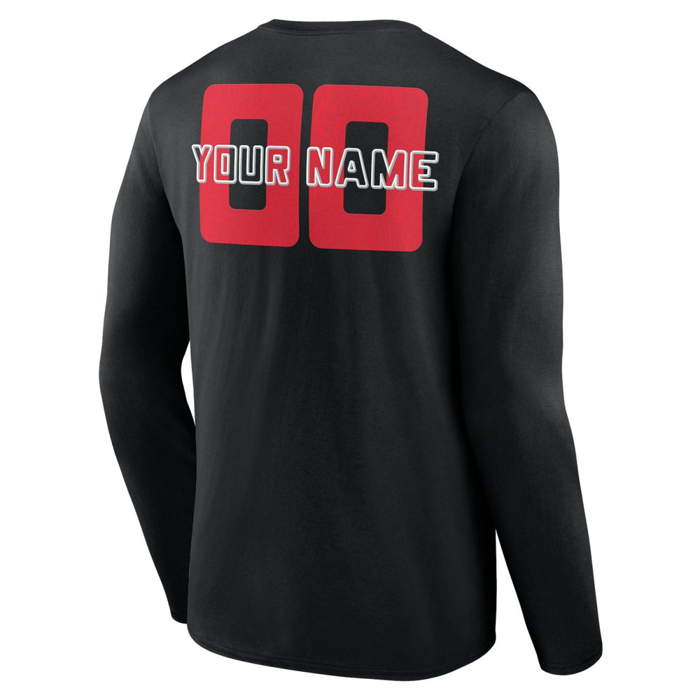 Portland Trail Blazers Stellar Personalized Name & Number Long Sleeve T-Shirt Black