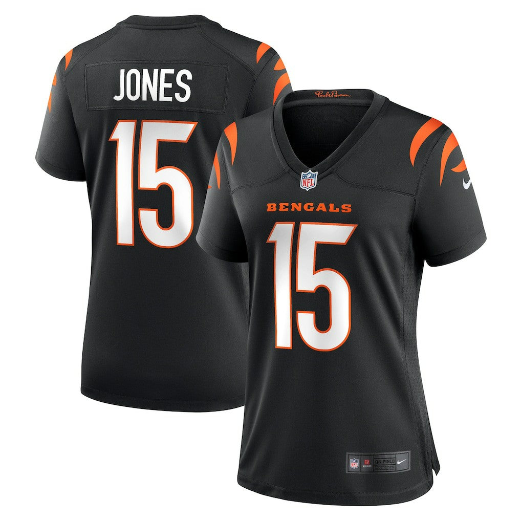 Charlie Jones Cincinnati Bengals Women's Team Game Jersey Black