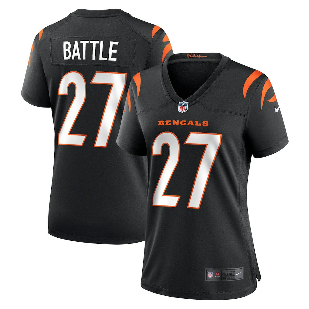 Jordan Battle Cincinnati Bengals Women's Team Game Jersey Black