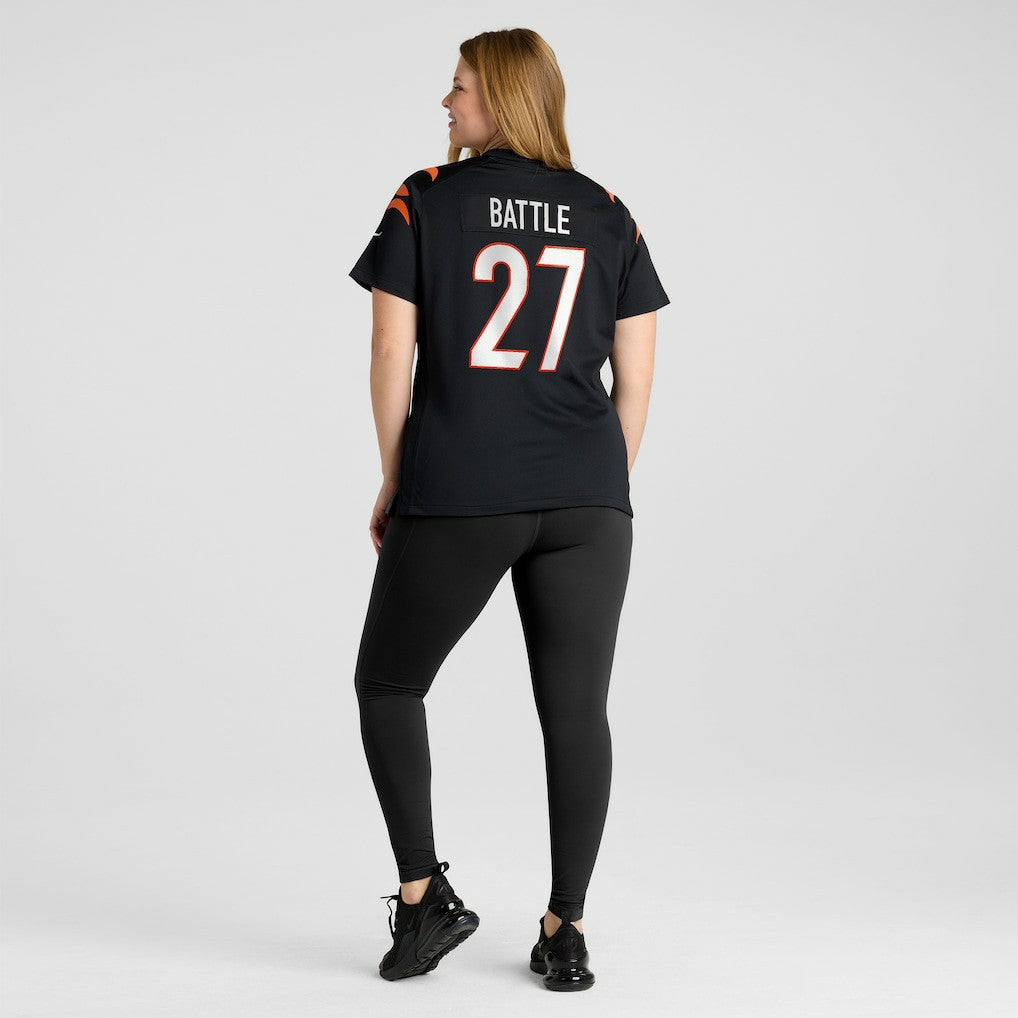 Jordan Battle Cincinnati Bengals Women's Team Game Jersey Black