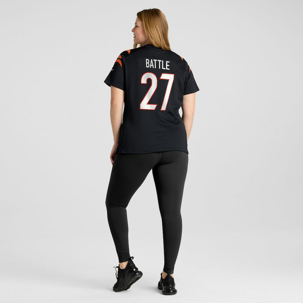 Jordan Battle Cincinnati Bengals Women's Team Game Jersey Black