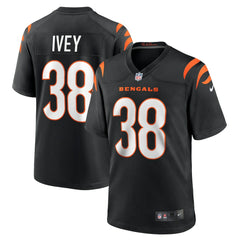 DJ Ivey Cincinnati Bengals Team Game Jersey Black