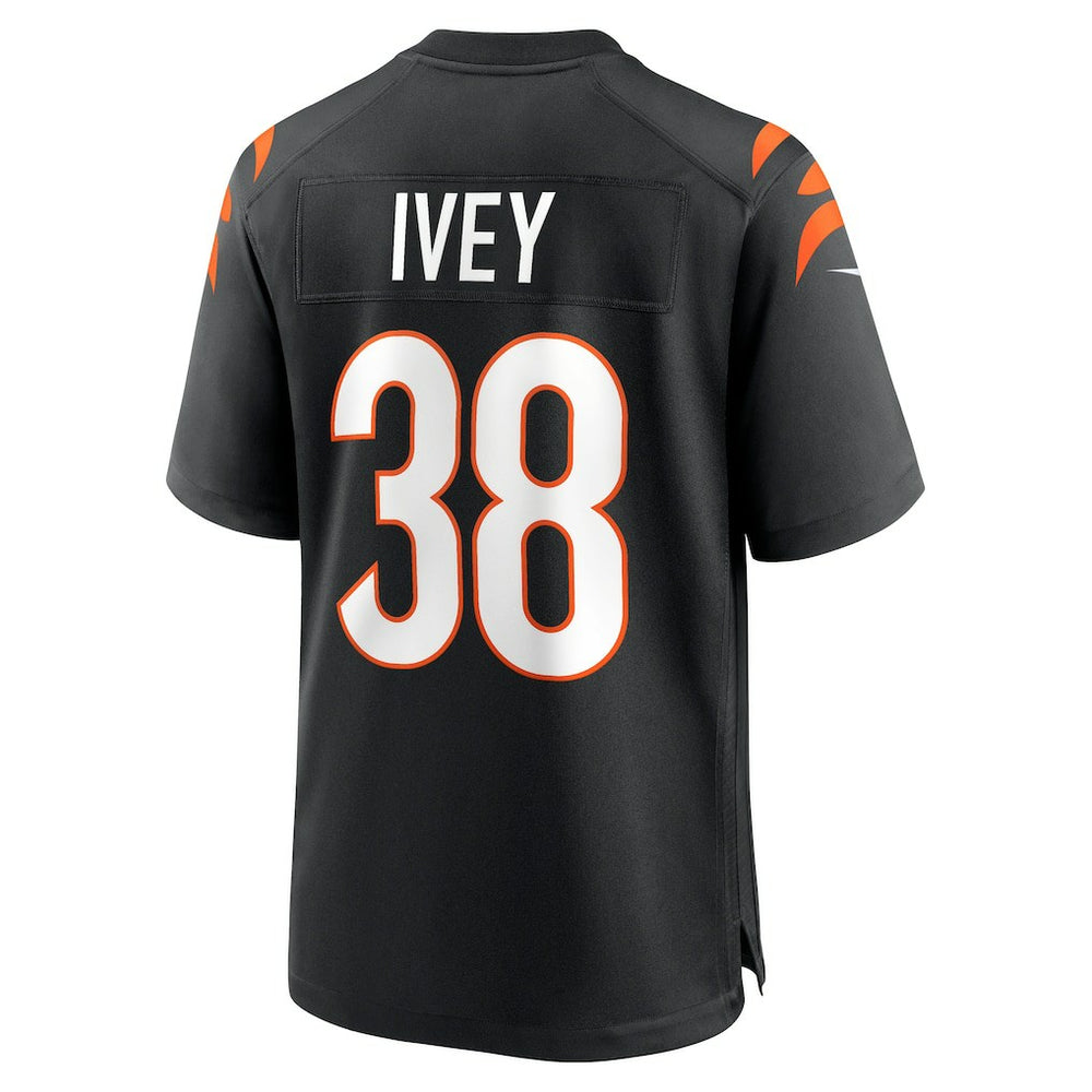 DJ Ivey Cincinnati Bengals Team Game Jersey Black