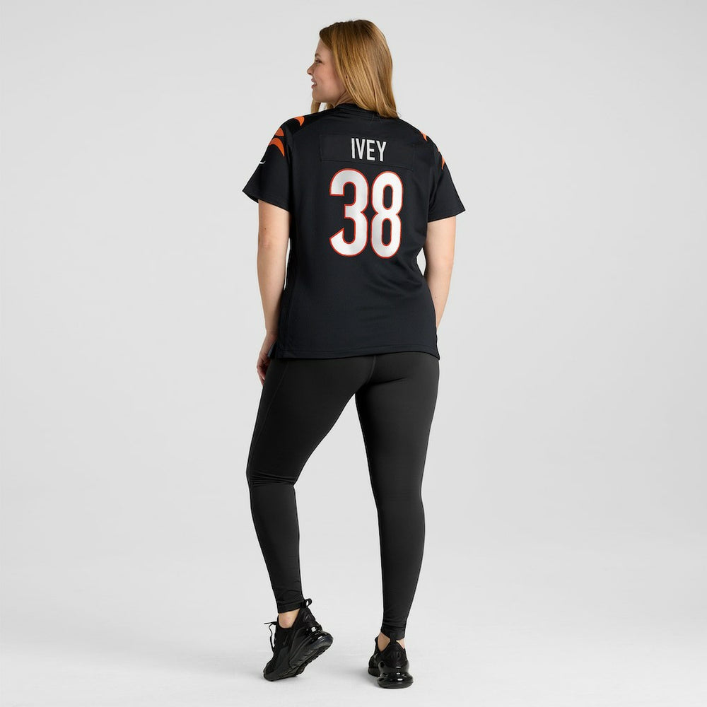 DJ Ivey Cincinnati Bengals Women's Team Game Jersey Black