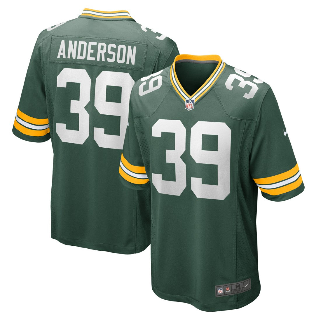 Zayne Anderson Green Bay Packers Team Game Jersey Green