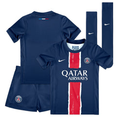 Paris Saint-Germain Preschool 2024/25 Home Replica Stadium Kit Set Navy