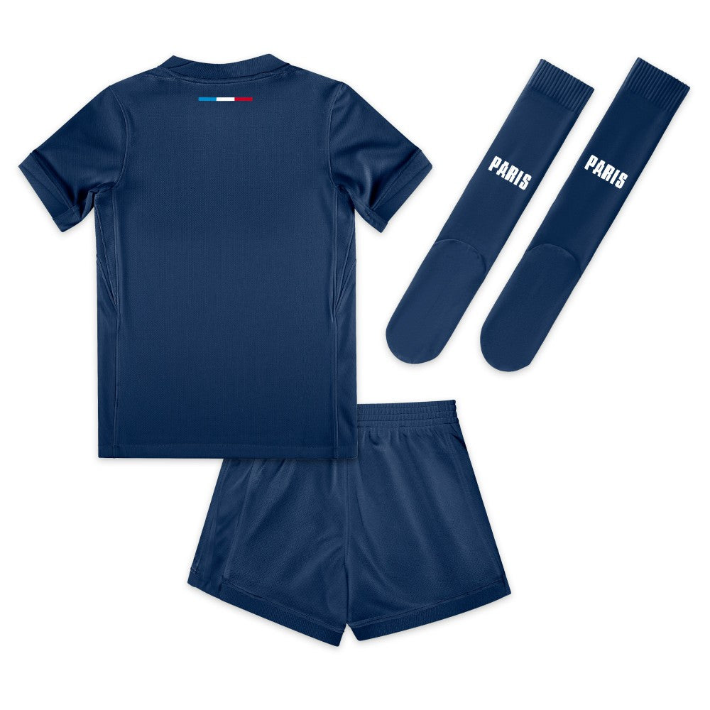 Paris Saint-Germain Preschool 2024/25 Home Replica Stadium Kit Set Navy