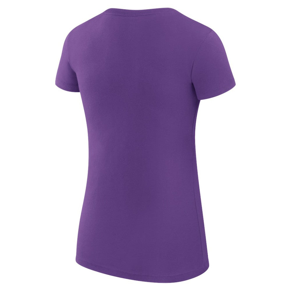 Colorado Rockies G-III 4Her by Carl Banks Women's Super-Slim Fit Lightweight Love Graphic Team T-Shirt - Purple T-shirts