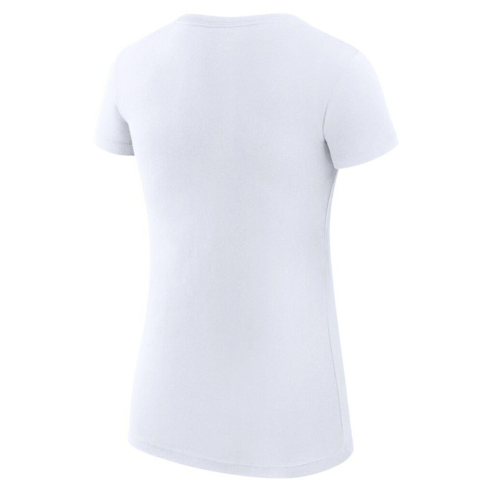 Miami Marlins G-III 4Her by Carl Banks Women's Super-Slim Fit Lightweight Love Graphic Team T-Shirt - White T-shirts