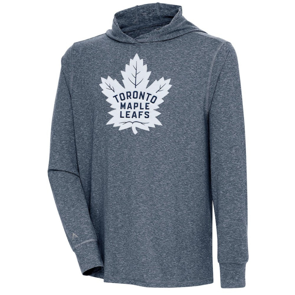 NHL Toronto Maple Leafs Antigua Saga Pullover Hoodie - Heather Navy