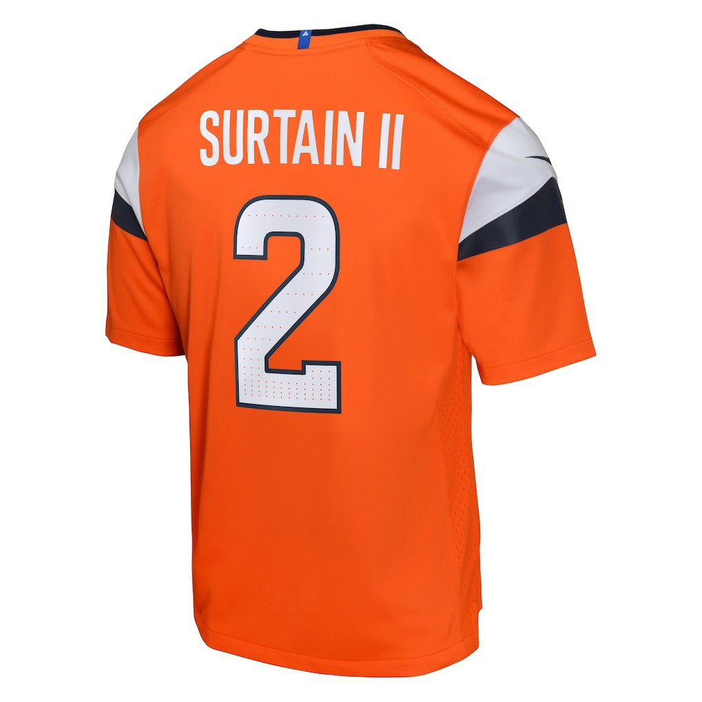 Patrick Surtain II Denver Broncos Youth Game Jersey Orange