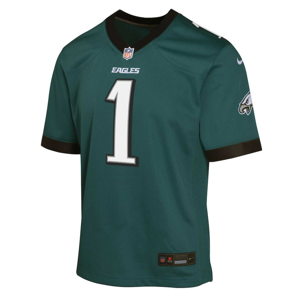 Jalen Hurts Philadelphia Eagles Youth Game Jersey Green