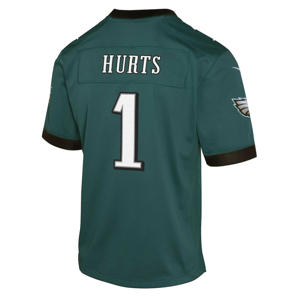 Jalen Hurts Philadelphia Eagles Youth Game Jersey Green