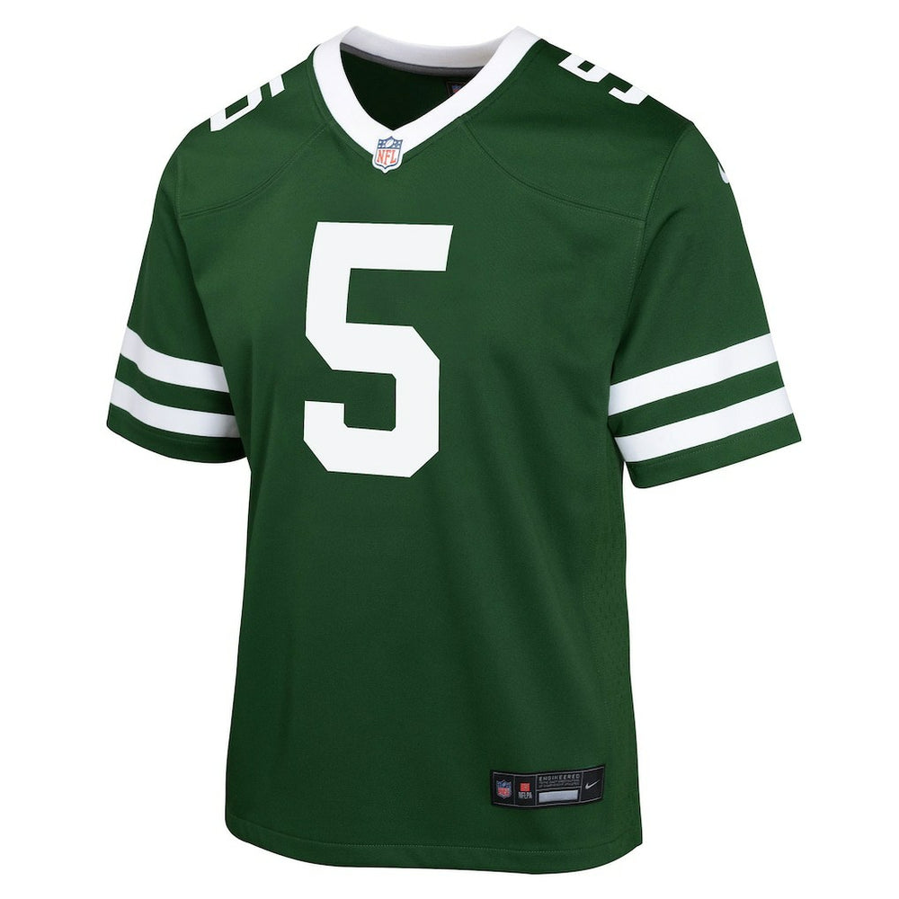 Garrett Wilson New York Jets Youth Game Jersey Green