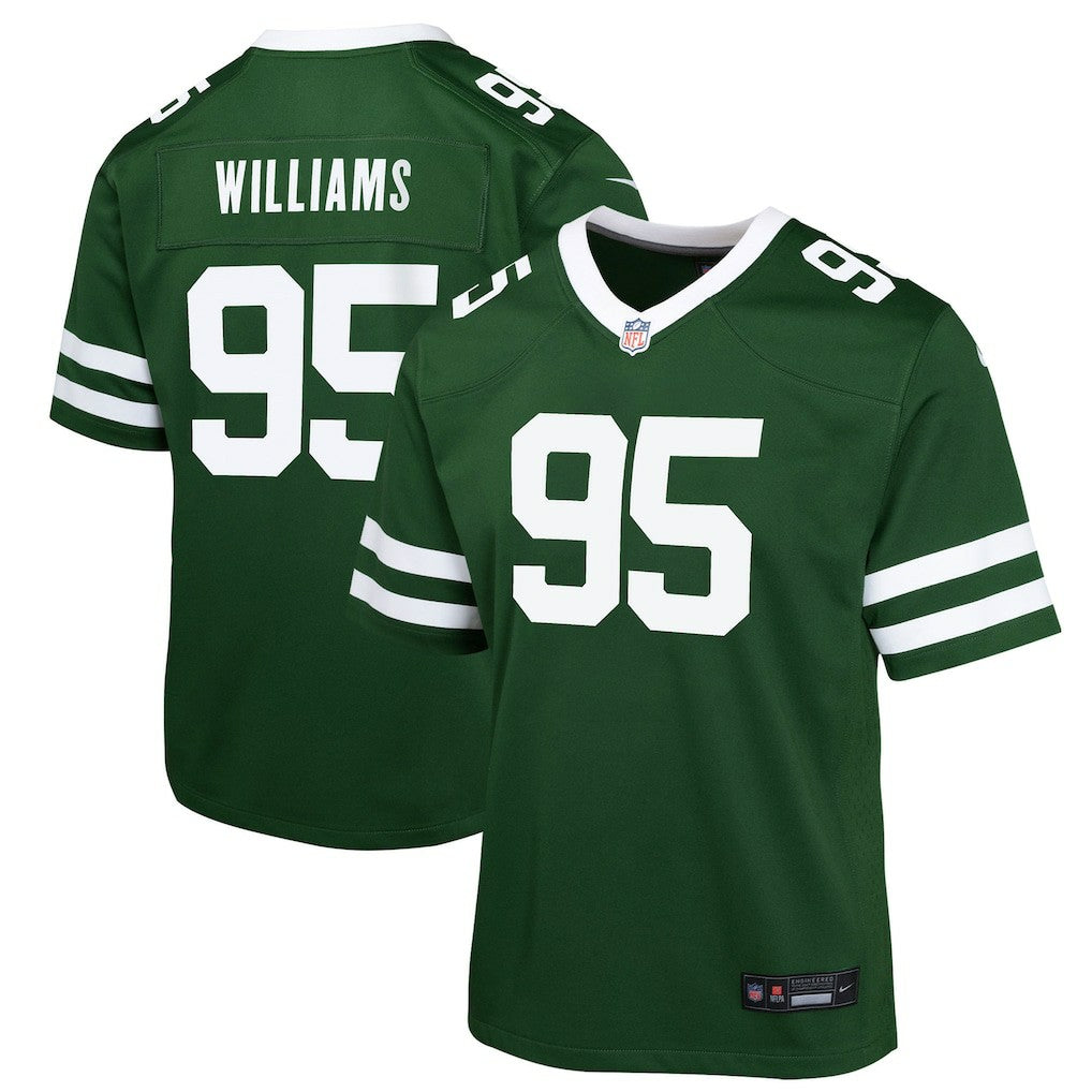 Quinnen Williams New York Jets Youth Game Jersey Green