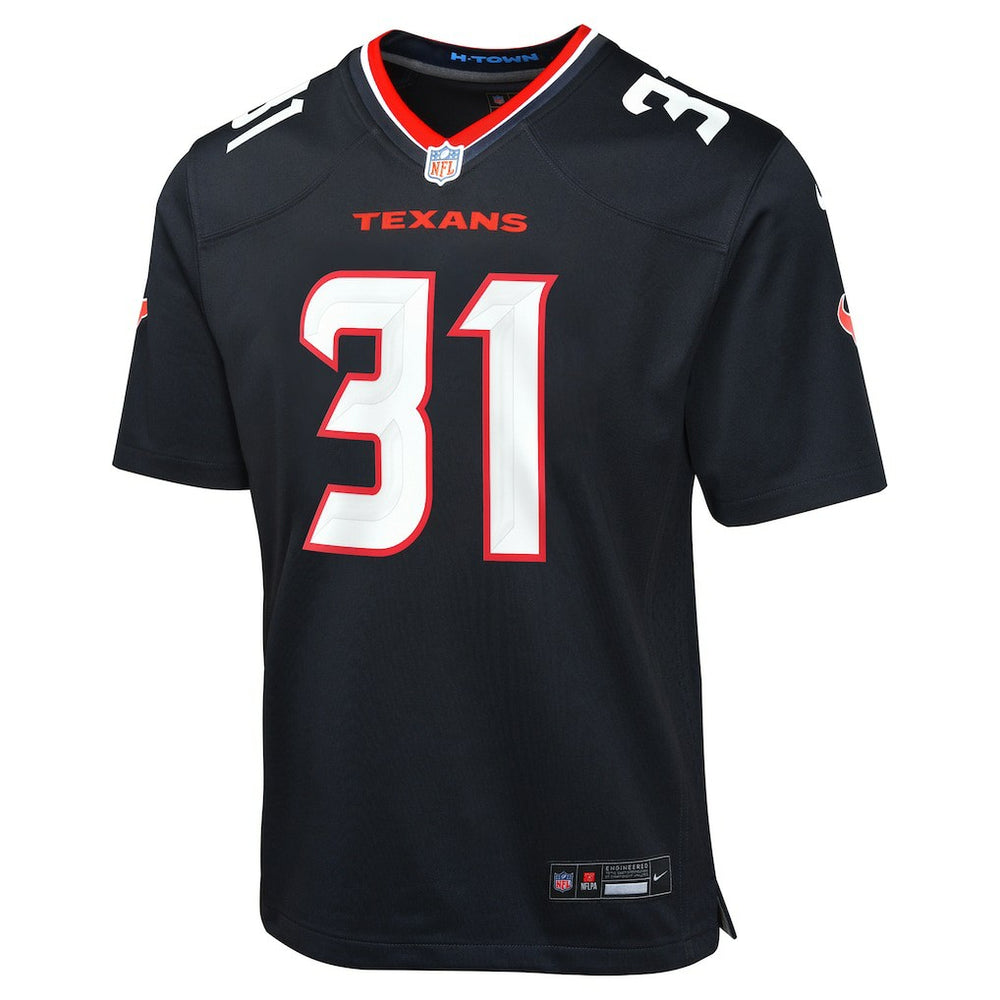 Dameon Pierce Houston Texans Youth Game Jersey Navy