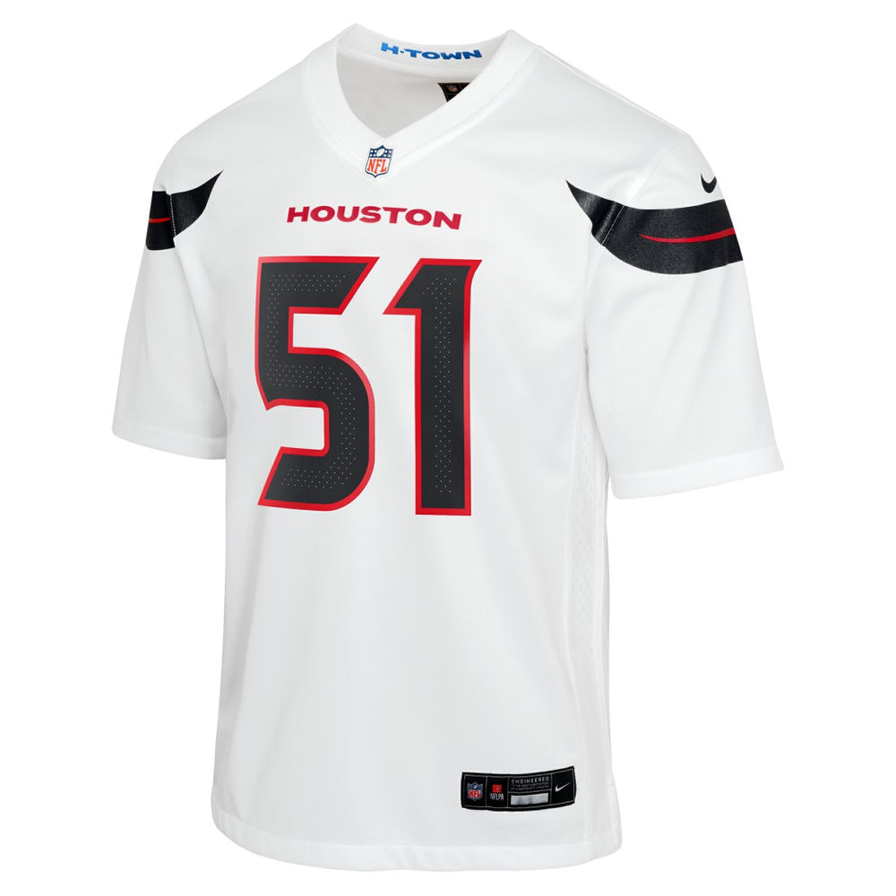 Will Anderson Jr. Houston Texans Youth Game Jersey White