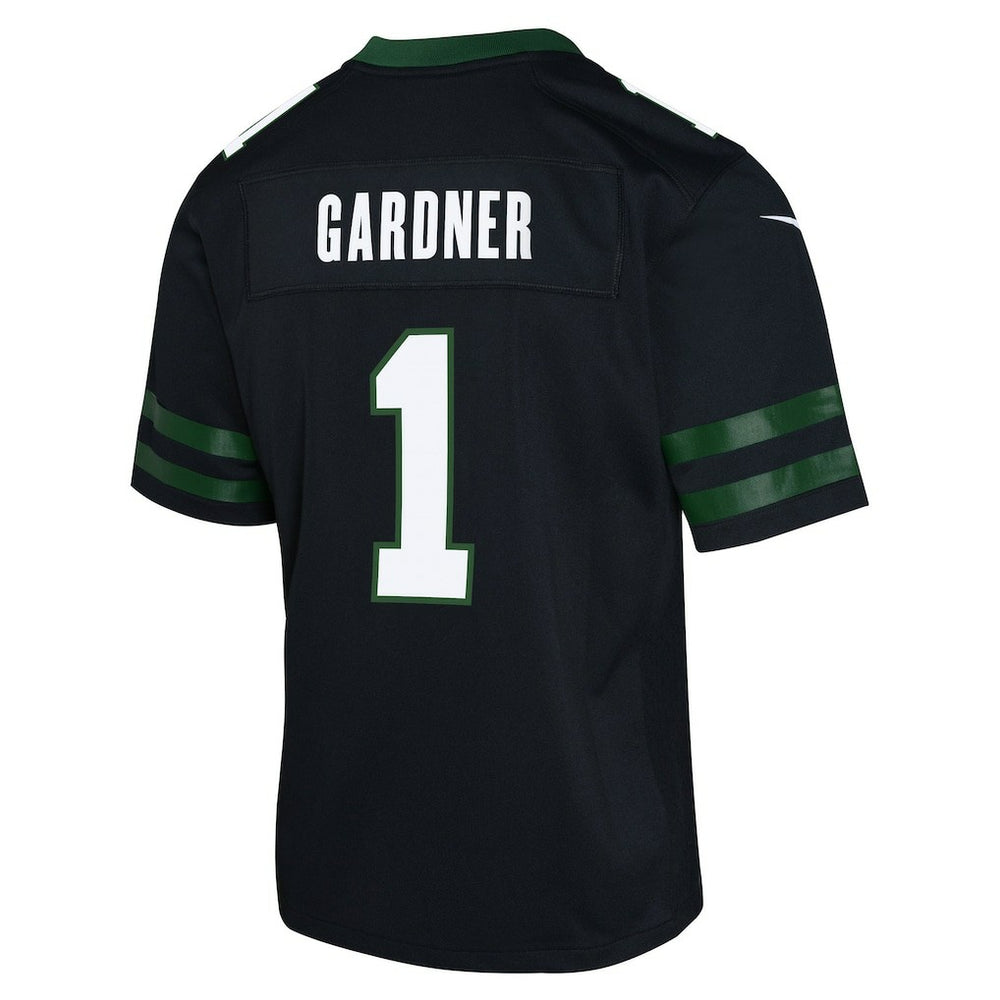 Ahmad Sauce Gardner New York Jets Youth Game Jersey Black