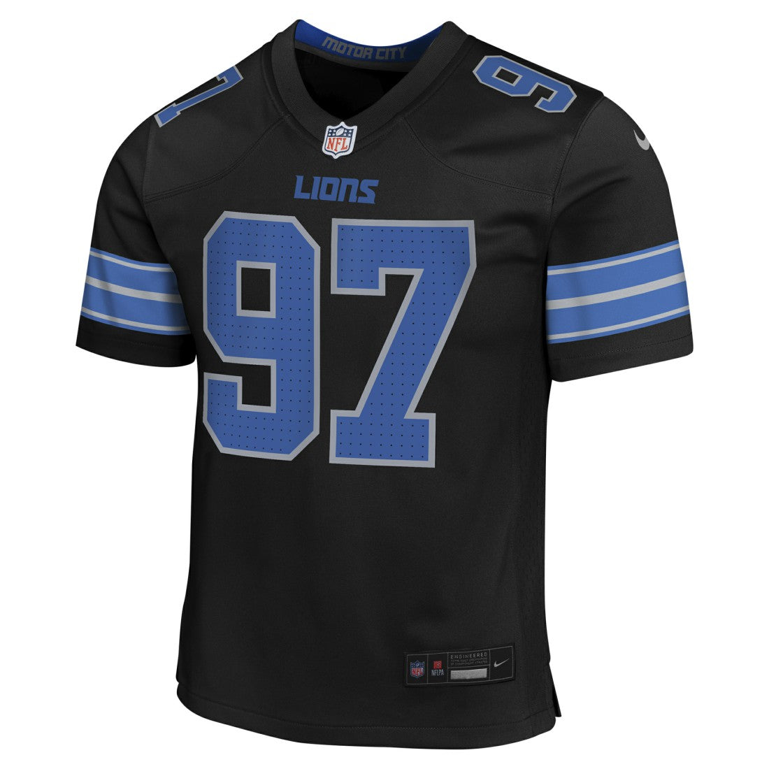 Aidan Hutchinson Detroit Lions Youth Game Jersey Black
