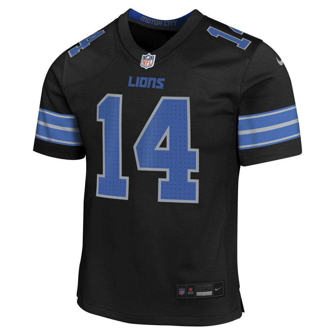 Amon-Ra St. Brown Detroit Lions Youth Game Jersey Black