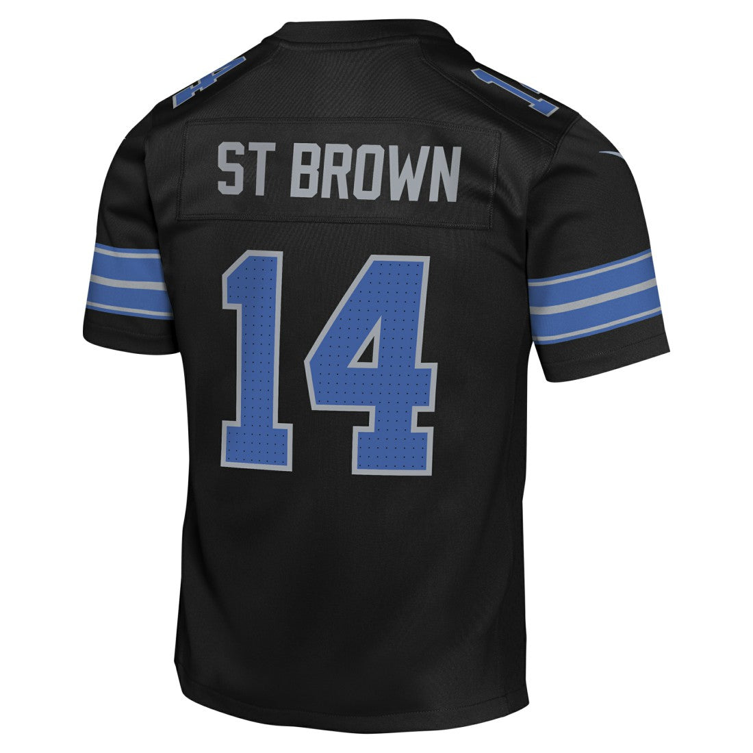 Amon-Ra St. Brown Detroit Lions Youth Game Jersey Black