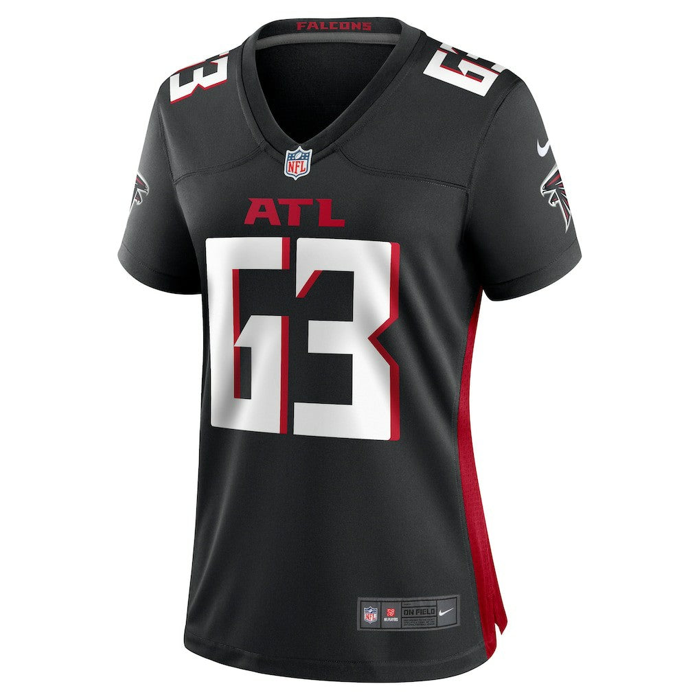 Chris Lindstrom Atlanta Falcons Women's Team Game Jersey Black