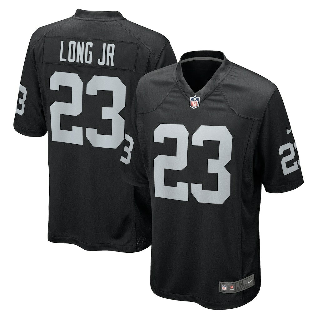 David Long Jr. Las Vegas Raiders Team Game Jersey Black