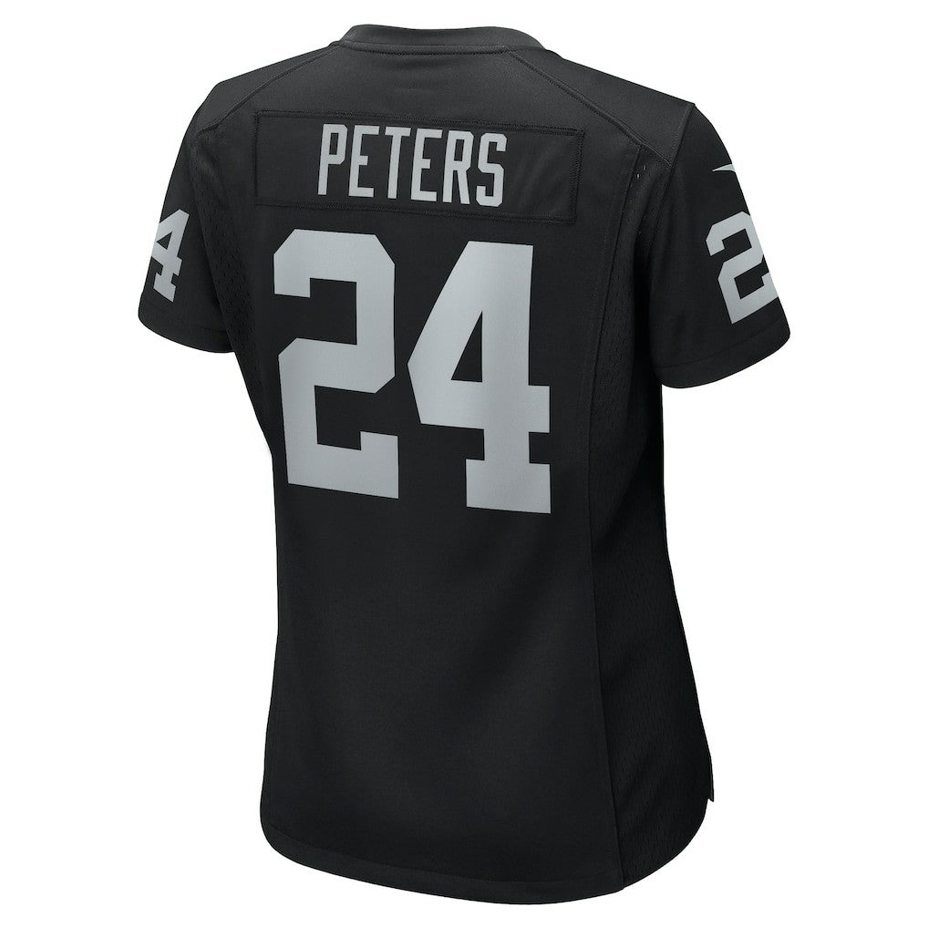 Marcus Peters Las Vegas Raiders Women's Team Game Jersey Black