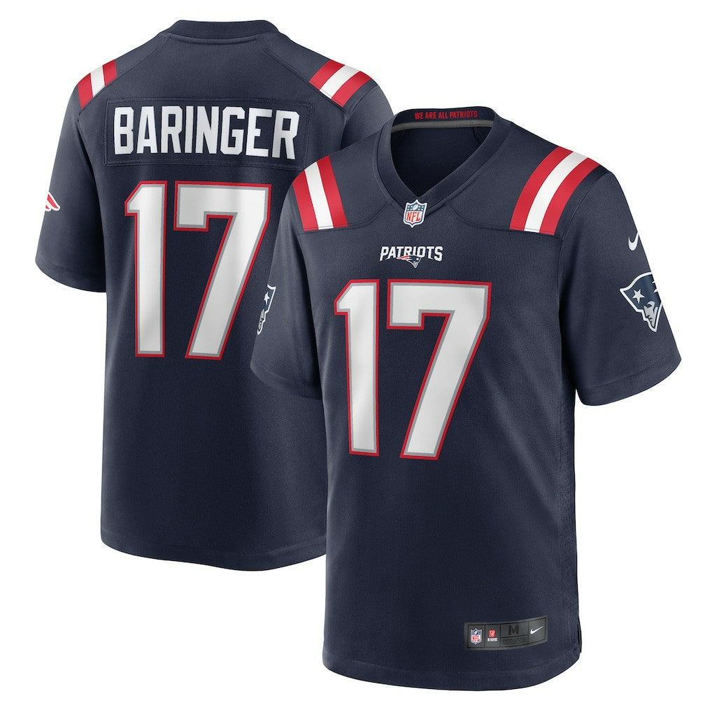 NFL Bryce Baringer New England Patriots Team Game Jersey - Navy