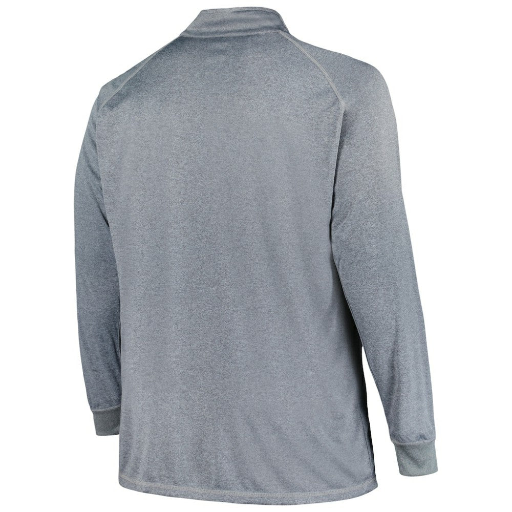 San Diego Padres Profile Big & Tall Raglan Quarter-Zip Top - Gray Tops