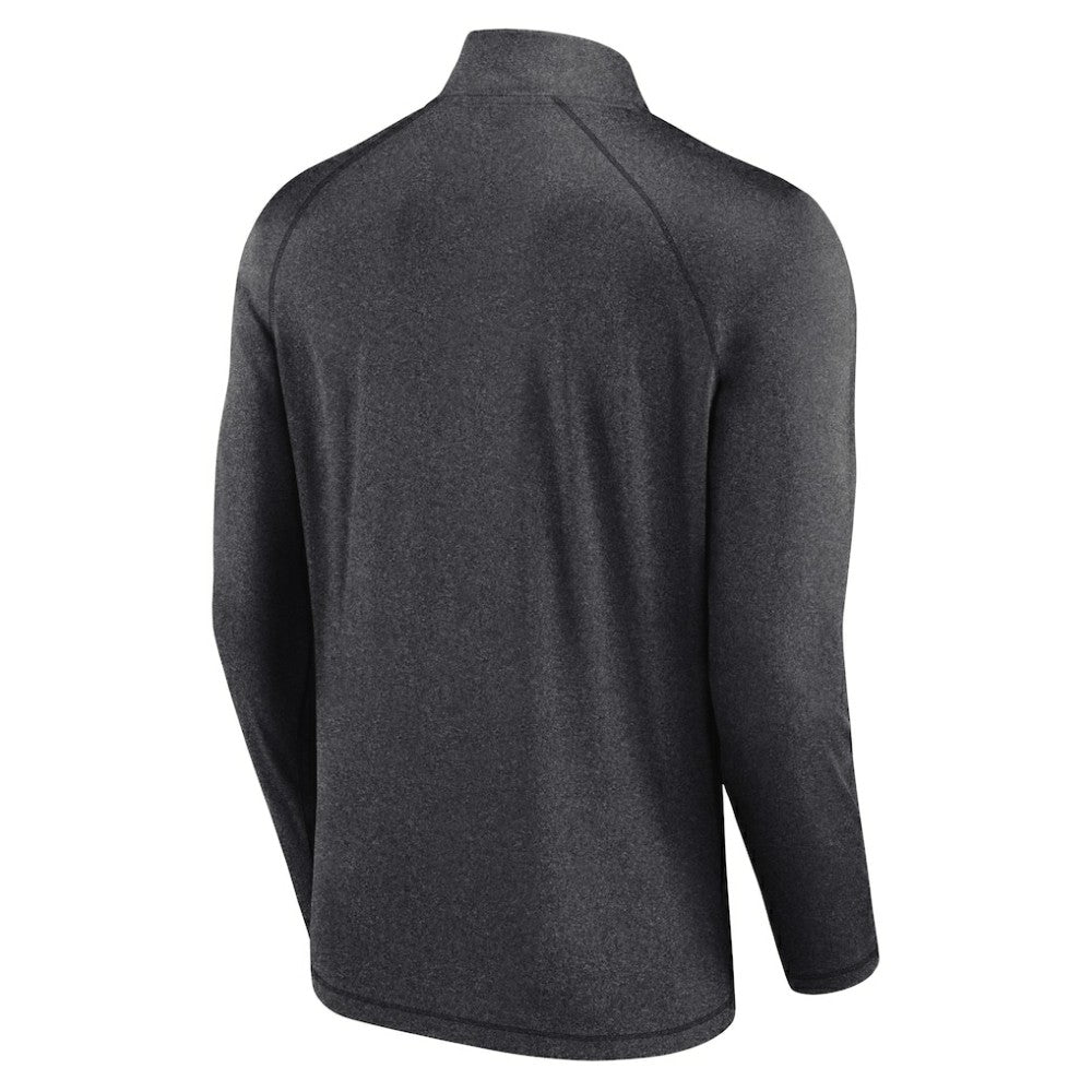 Chicago White Sox Profile Big & Tall Raglan Quarter-Zip Top - Black Tops