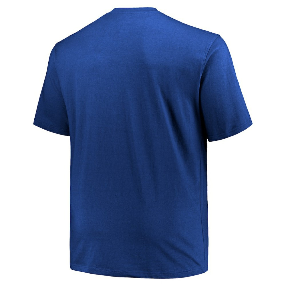 Chicago Cubs Profile Big & Tall Primary Logo T-Shirt - Royal T-shirts
