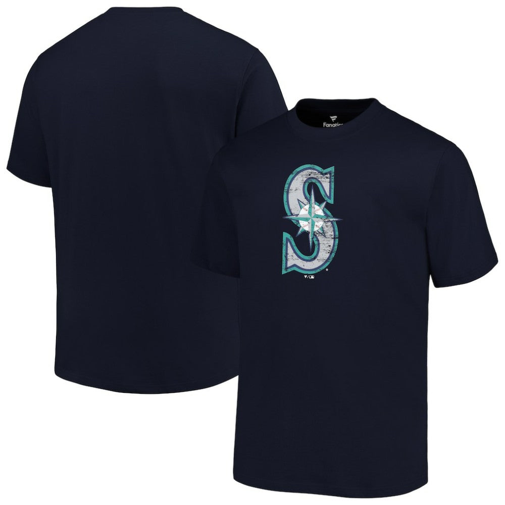 Seattle Mariners Profile Big & Tall Primary Logo T-Shirt - Navy T-shirts