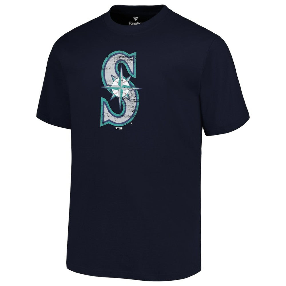Seattle Mariners Profile Big & Tall Primary Logo T-Shirt - Navy T-shirts