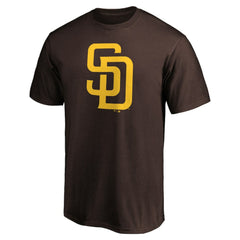 San Diego Padres Profile Big & Tall Primary Logo T-Shirt - Brown T-shirts