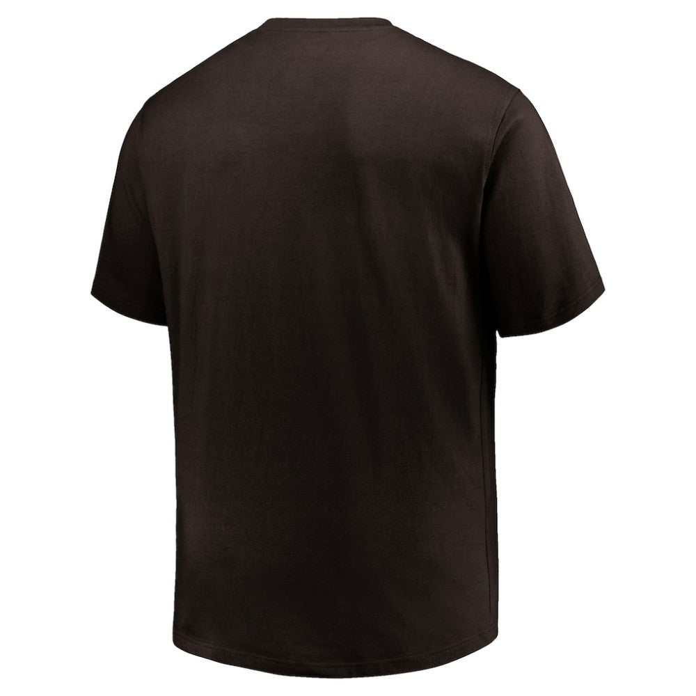 San Diego Padres Profile Big & Tall Primary Logo T-Shirt - Brown T-shirts