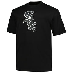 Chicago White Sox Profile Big & Tall Primary Logo T-Shirt - Black T-shirts