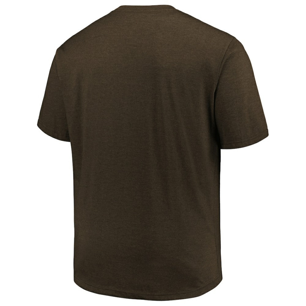 San Diego Padres Profile Big & Tall Weathered Logo T-Shirt - Heather Brown T-shirts