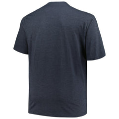 Detroit Tigers Profile Big & Tall Weathered Logo T-Shirt - Heather Navy T-shirts