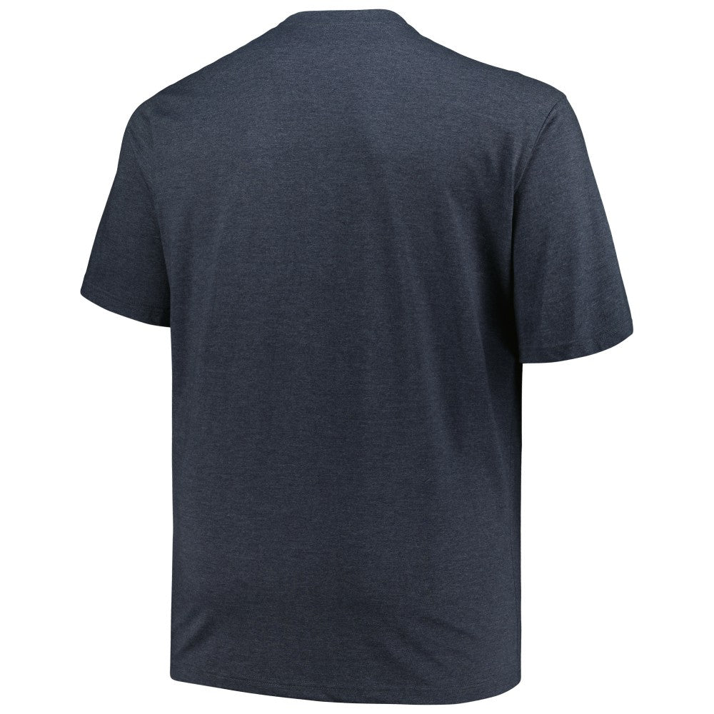 Minnesota Twins Profile Big & Tall Weathered Logo T-Shirt - Heather Navy T-shirts