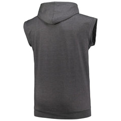 Houston Astros Profile Big & Tall Muscle Sleeveless Pullover Hoodie - Heather Charcoal Hoodies