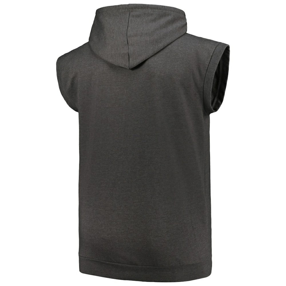 St. Louis Cardinals Profile Big & Tall Muscle Sleeveless Pullover Hoodie - Heather Charcoal Hoodies