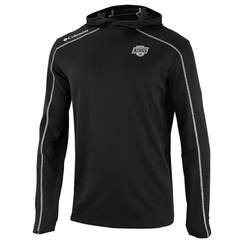 NHL Los Angeles Kings Columbia Omni-Wick Shotgun Long Sleeve Hoodie T-Shirt - Black
