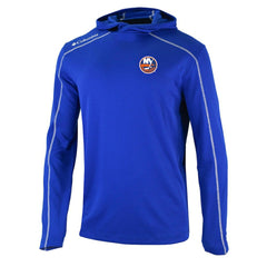NHL New York Islanders Columbia Omni-Wick Shotgun Long Sleeve Hoodie T-Shirt - Blue