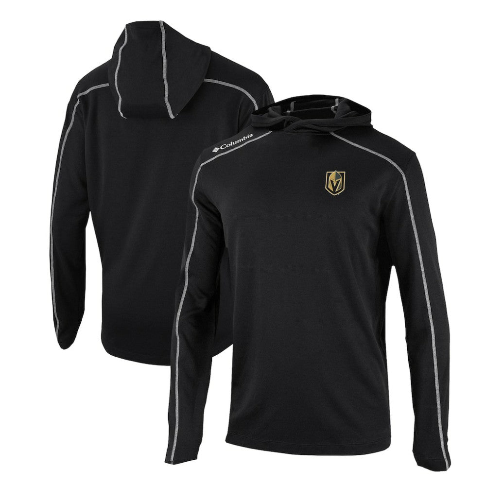 NHL Vegas Golden Knights Columbia Omni-Wick Shotgun Long Sleeve Hoodie T-Shirt - Black