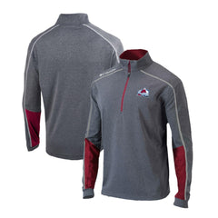 NHL Colorado Avalanche Columbia Omni-Wick Shotgun 2.0 Quarter-Zip Pullover Top - Gray/Purple