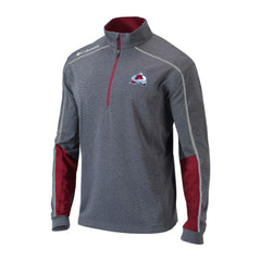 NHL Colorado Avalanche Columbia Omni-Wick Shotgun 2.0 Quarter-Zip Pullover Top - Gray/Purple