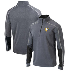 NHL Pittsburgh Penguins Columbia Omni-Wick Shotgun 2.0 Quarter-Zip Pullover Top - Gray/Black